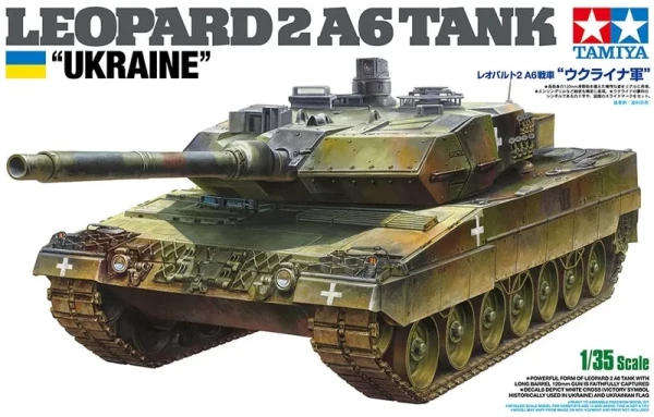 Leopard 2 A6 Tank "Ukraine" - 1/35 Scale (Tamiya 25207)