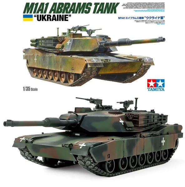 M1A1 Abrams Tank "Ukraine" - 1/35 Scale (Tamiya 25216)