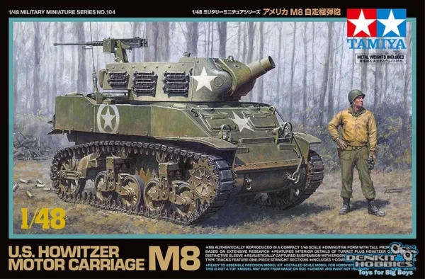 US Howitzer Motor Carriage M8 - 1/48 Scale (Tamiya 32604)