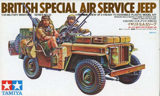British SAS Jeep - 1/35 Scale (Tamiya 35033)