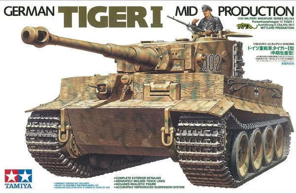 German Tiger 1 Mid-production - 1/35 Scale (Tamiya 35194)