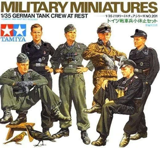 German Tank Crew at Rest - 1/35 Scale (Tamiya 35201)