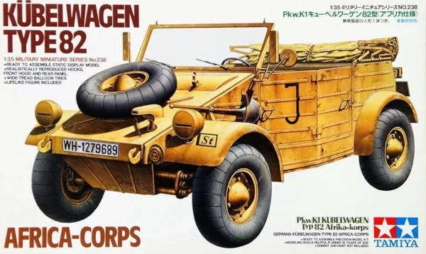 German Kubelwagen Type 82 - 1/35 Scale (Tamiya 35238)