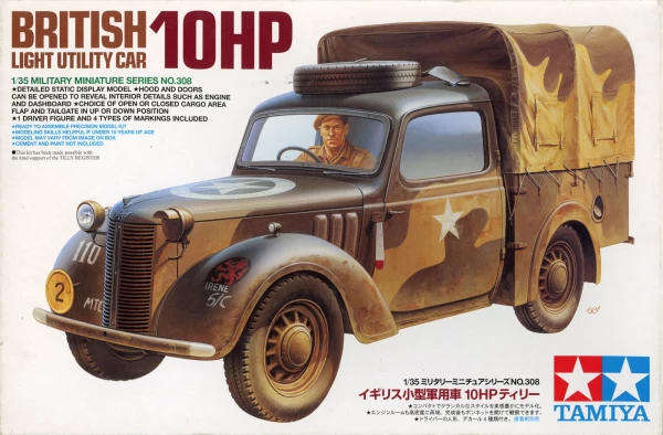 British Light Utility Car 10HP - 1/35 Scale (Tamiya 35308)