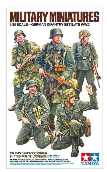 German Infantry Set (Late WWII) - 1/35 Scale (Tamiya 35382)