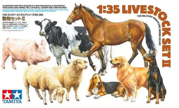 Livestock Set II - 1/35 Scale (Tamiya 35385)