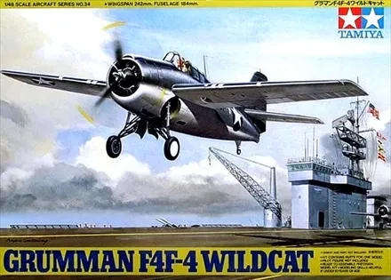 Grumman F4F-4 Wildcat - 1/48 Scale (Tamiya 61034)