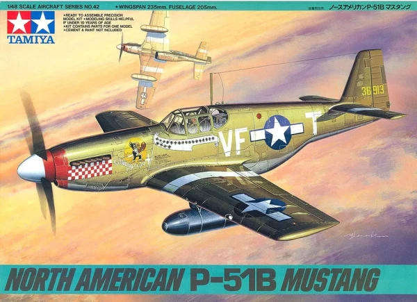 North American P-51B Mustang - 1/48 Scale (Tamiya 61042)