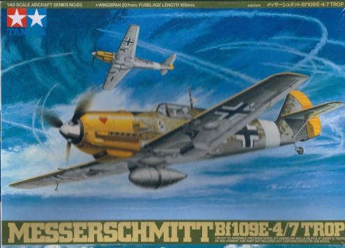 Messerschmitt Bf.109E-4/7 Trop 1/48 Scale Tamiya 61063