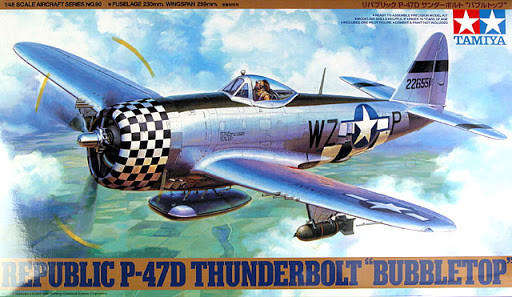 Republic P-47D Thunderbolt Bubbletop - 1/48 Scale (Tamiya 61090)