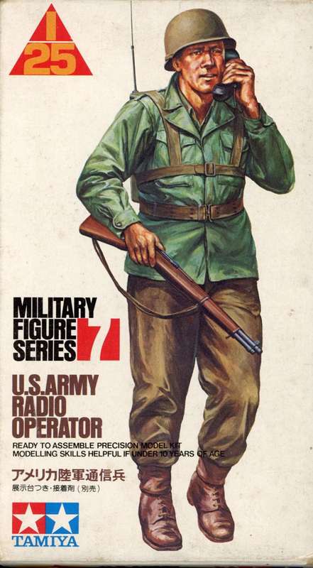 US Army Radio Operator - 1/25 Scale (Tamiya)(TAMPF0007)(ON0358)