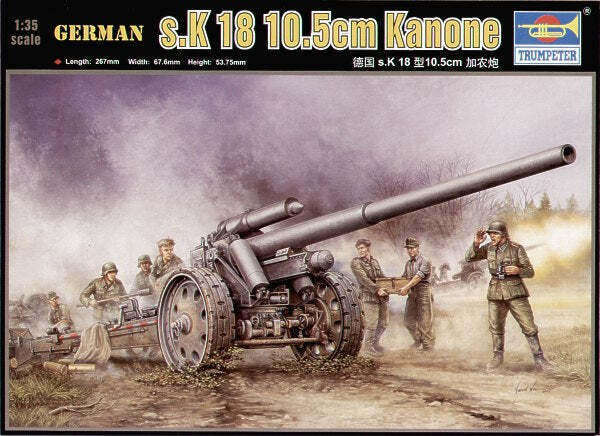 German S.k18 105.5cm Kanone - 1/35 Scale (Trumpeter 02305)