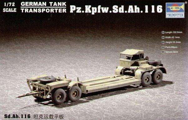 Pz.Kpfw.Sd Ah.116 German Tank Transporter - 1/72 Scale (Trumpeter 07249)