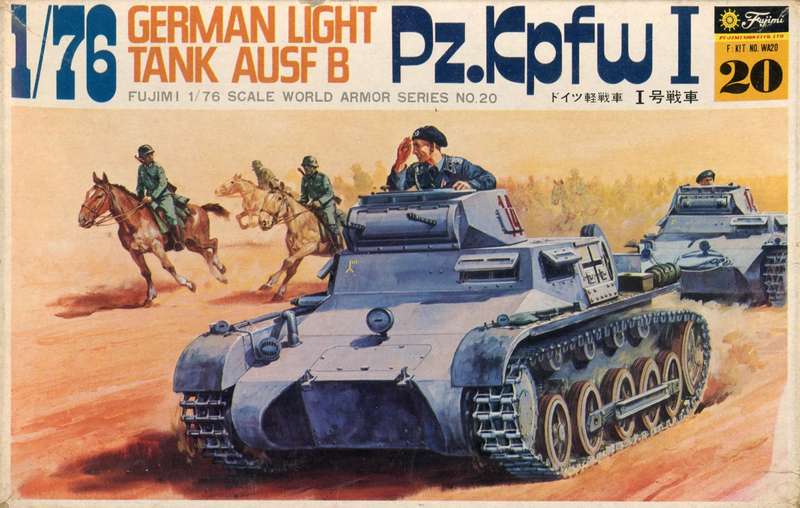 Pz.Kpfw I Ausf.B German Light Tank - 1/76 Scale (Fujimi)(WA20)(ON0094)