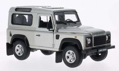 Land Rover Defender (Silver) - 1/24 Scale (WEL22498SILVER)