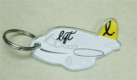Lift Airlines (Yellow) Key Ring (YKR37)