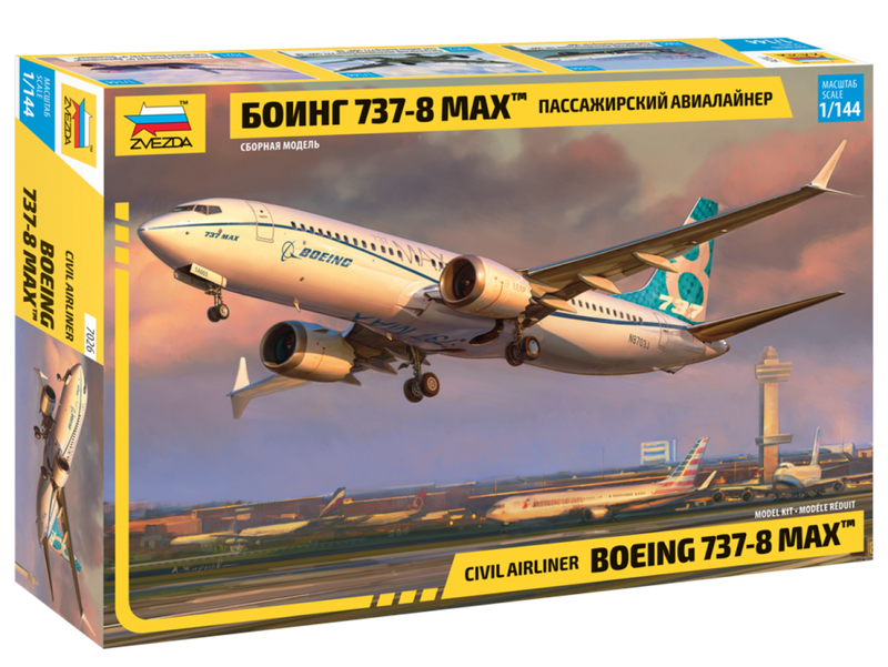 Boeing 737-8 MAX - 1/144 Scale (Zvezda 7026)
