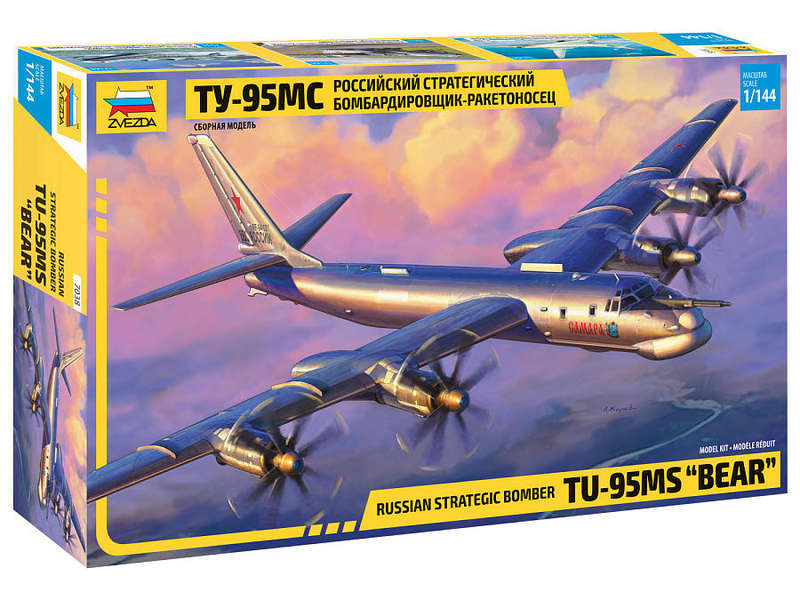 Tupolev Tu-95MS Bear - 1/144 Scale (Zvezda 7038)