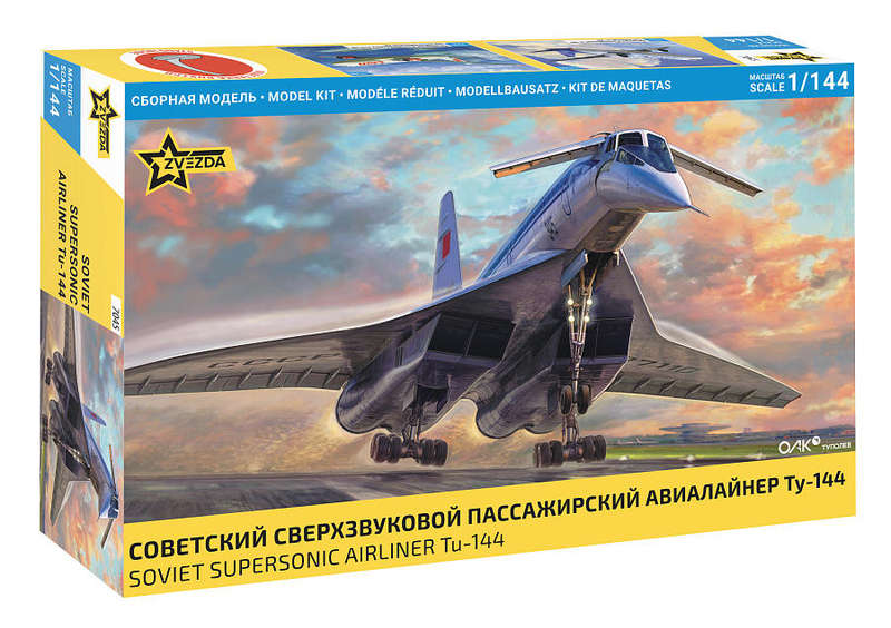 Tupolev Tu-144 - 1/144 Scale (Zvezda 7045)