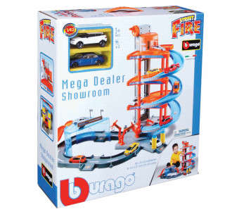 1/43 Mega Dealer Showroom w/2 Cars  - 1/43 Scale (Bburago Bur18-30031)