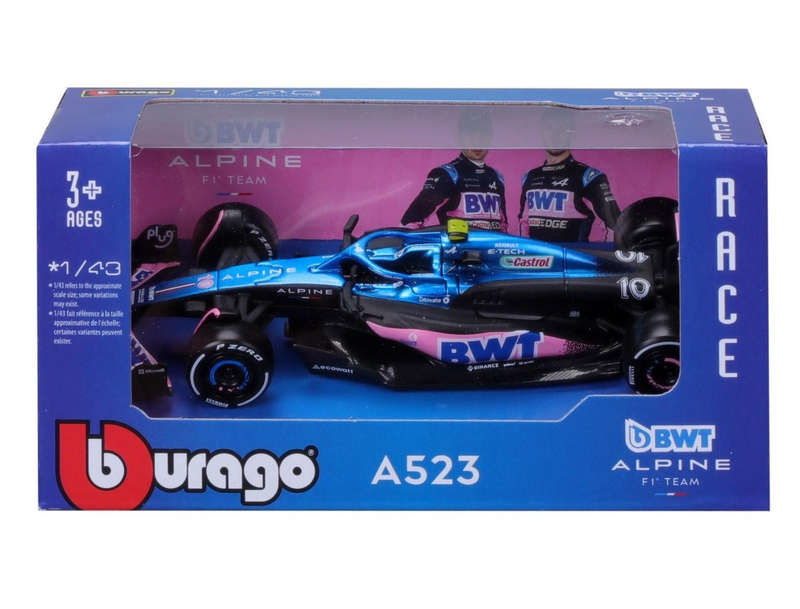 BWT Alpine F1 A523 2023 - 1/43 Scale (Burago 18-38072)