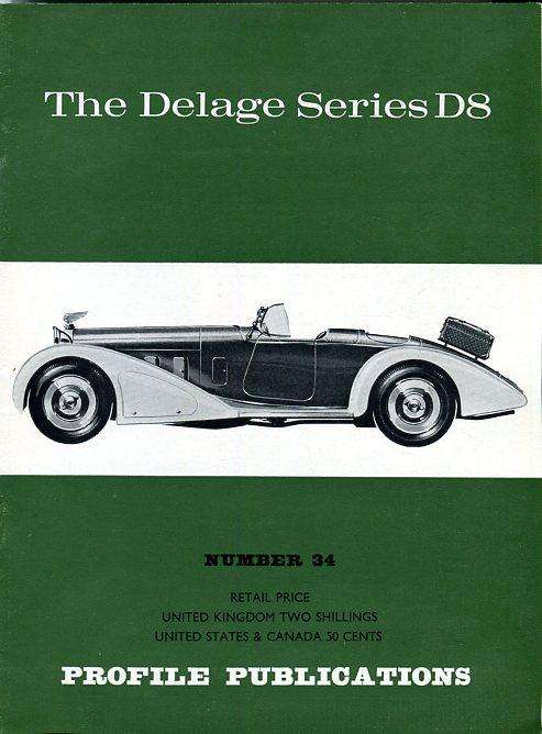 Profile Publications No.34 - Delage Series D8 (CPP34)