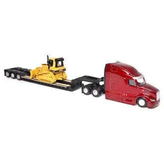 Peterbilt 579 with Trailer & CAT D5M Dozer - 1/87 Scale (DM84419)