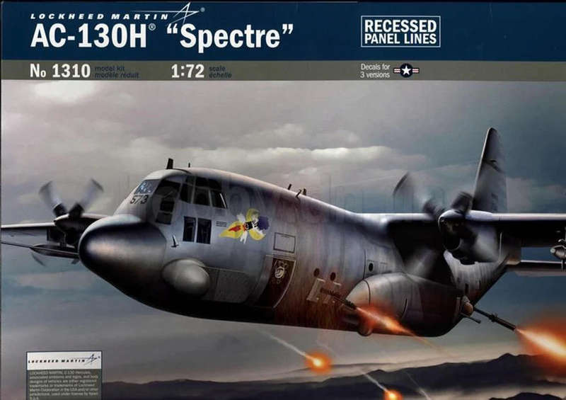 Lockheed AC-130H Spectre - 1/72 Scale (Italeri 1310)