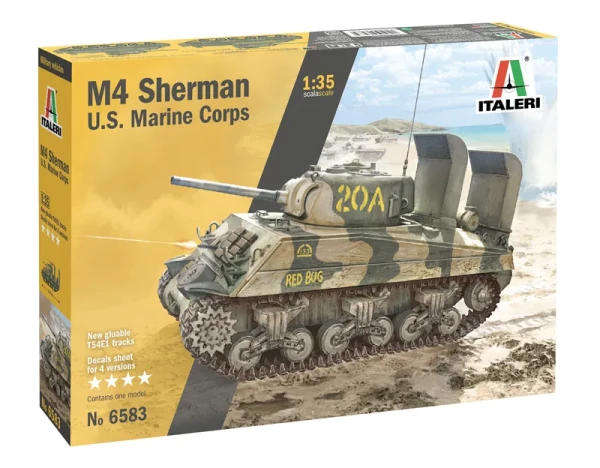 M4 Sherman US Marine Corps - 1/35 Scale (Italeri 6583)