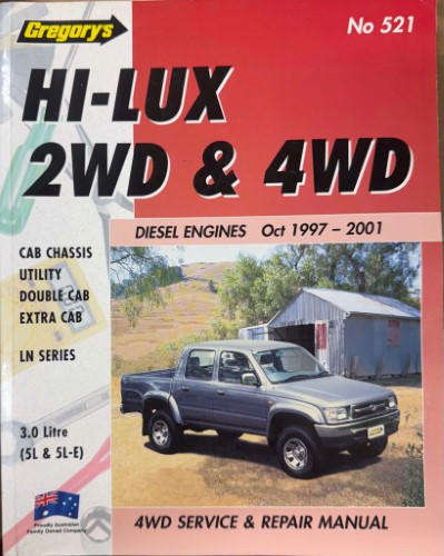 Toyota Hilux 2WD / 4WD 4Runner Diesel OCT 1997 - 2001 (G521)