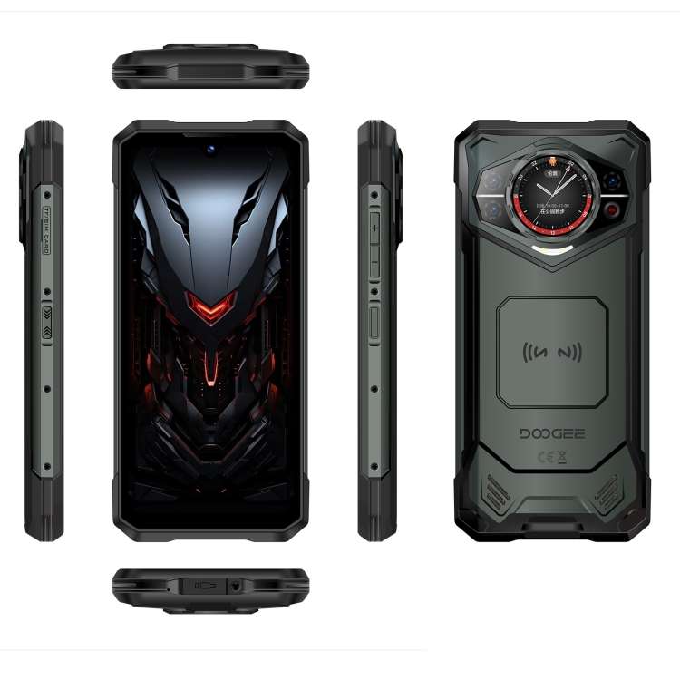 DOOGEE S200 Rugged Phone, 12GB+256GB, Side Fingerprint, 6.72 inch Android 14 Dimensity 7050 Octa Cor
