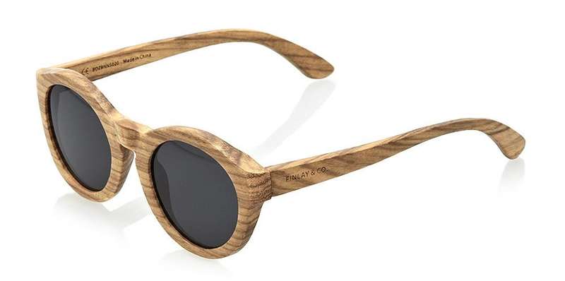 Finlay and Co London Mens Bosworth Wooden Polarised Sunglasses