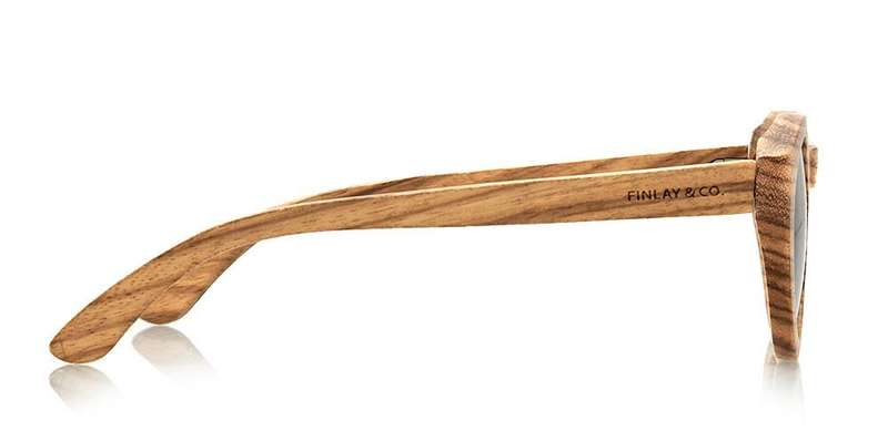 Finlay and Co London Mens Bosworth Wooden Polarised Sunglasses