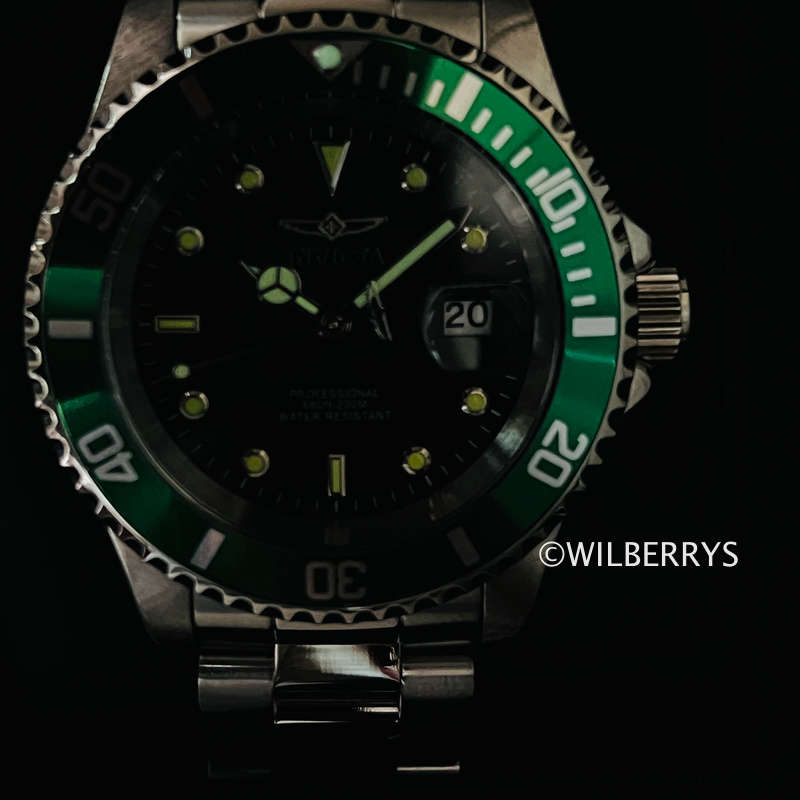 Invicta Sea Urchin Black Dial Silver/Green 200m Dive 40mm Watch