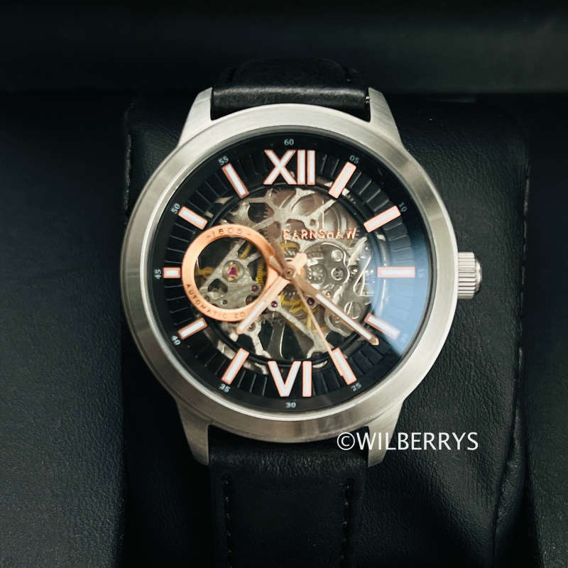 Thomas Earnshaw Steam Engine Open Heart Skeleton Automatic Watch