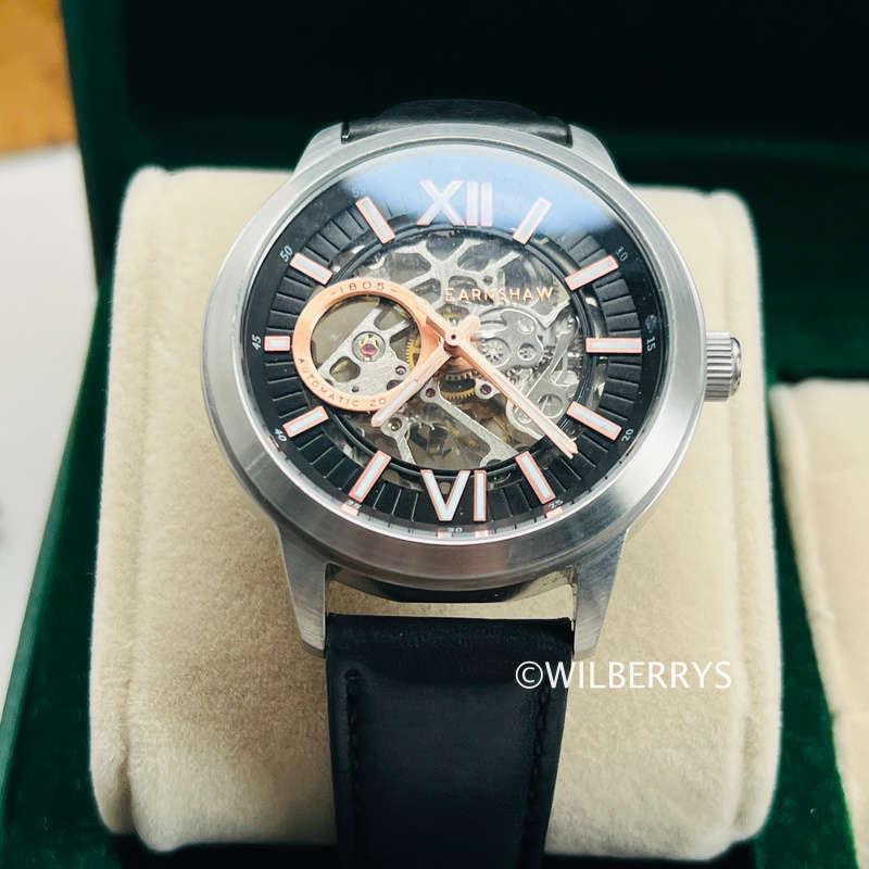 Thomas Earnshaw Steam Engine Open Heart Skeleton Automatic Watch
