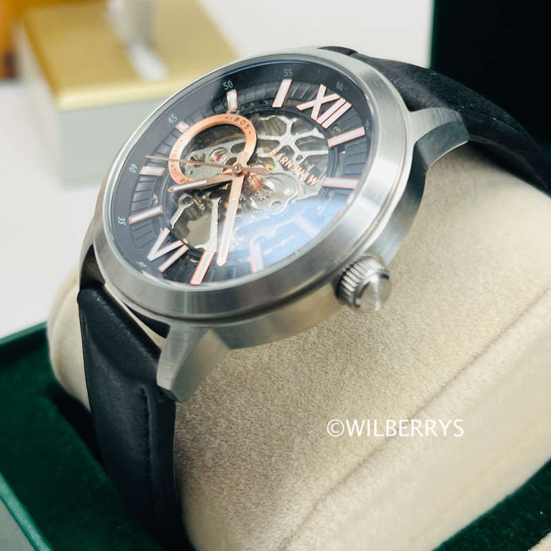 Thomas Earnshaw Steam Engine Open Heart Skeleton Automatic Watch