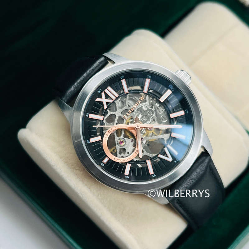 Thomas Earnshaw Steam Engine Open Heart Skeleton Automatic Watch