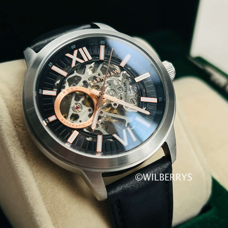 Thomas Earnshaw Steam Engine Open Heart Skeleton Automatic Watch