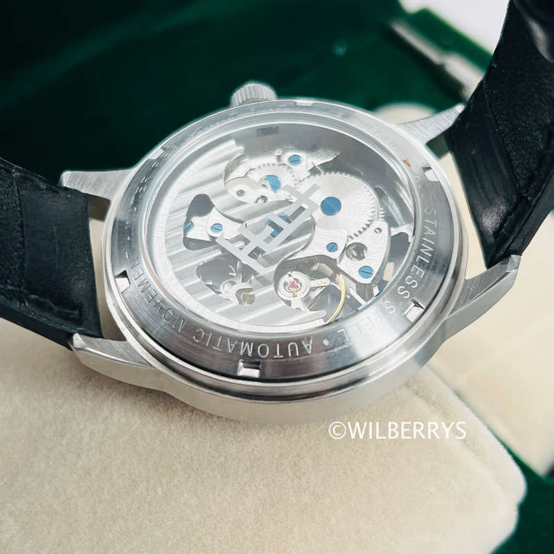 Thomas Earnshaw Steam Engine Open Heart Skeleton Automatic Watch