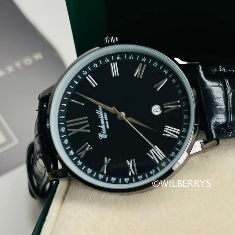 EICHMULLER since 1950 Germany Men's Classic Quartz Watch Sleek Black