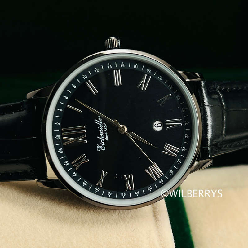EICHMULLER since 1950 Germany Men's Classic Quartz Watch Sleek Black