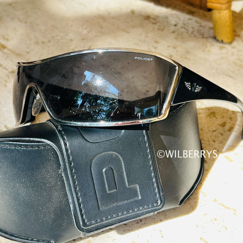 POLICE Genuine Italian Made Angel Wings Wrap Around Sunglasses