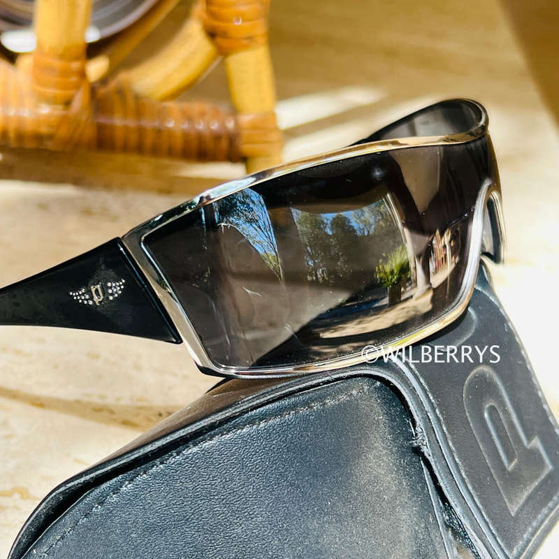POLICE Genuine Italian Made Angel Wings Wrap Around Sunglasses
