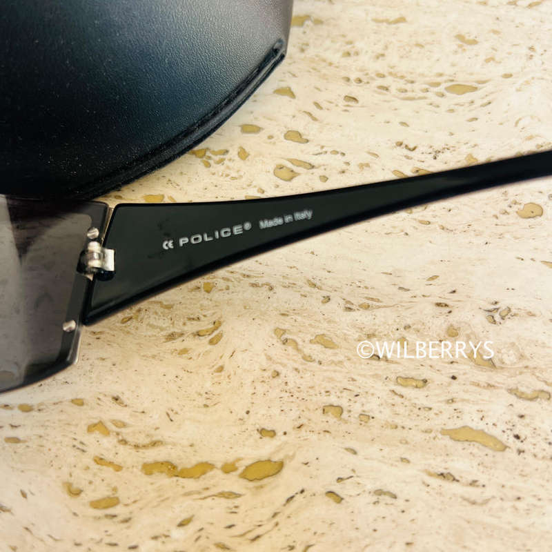 POLICE Genuine Italian Made Angel Wings Wrap Around Sunglasses