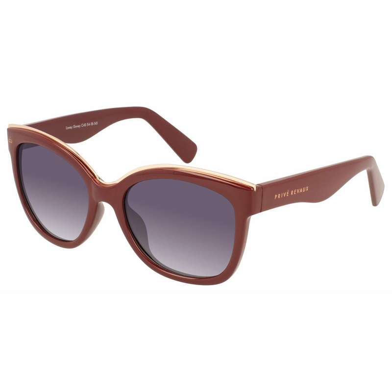 Prive Revaux Women's PREMIUM Luxury Lovey Dovey Merlot Sunglasses