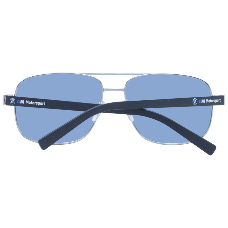 BMW Motorsports Mens M Series Luxury Silver Aviator Sunglasses