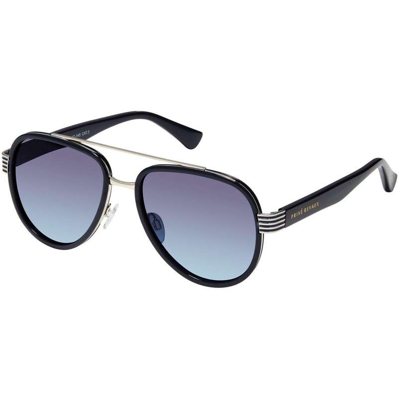 PRIVE REVAUX CONRADS by Bomber x Benzo  Midnight Navy Palladium Sunglasses