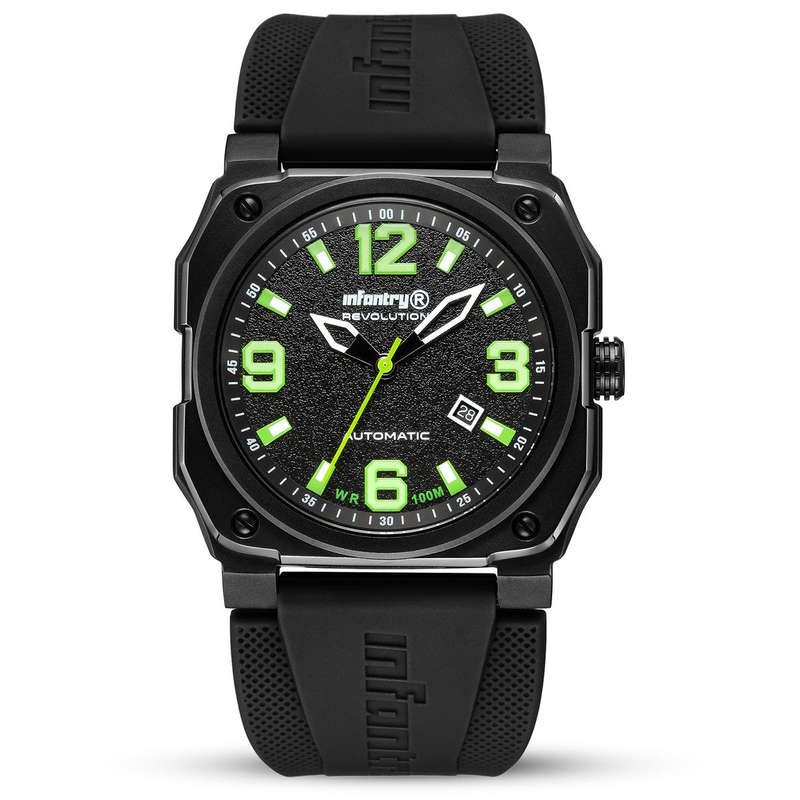 Infantry Revolution Men's REVO AUTOMATIC GHOST LAMBO GREEN INR-X1-AT Watch