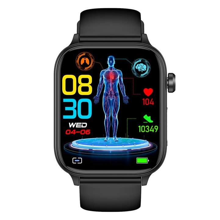 NORTH EDGE intelli Health Glucose Heart Smart Watch Black